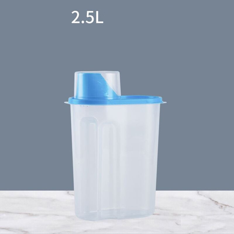 1PC Dog Food Box Cat Feeder Bucket Pet Bowl Feed Container Storage Barrel Box Dog Bowl Large Capacity Box Container: 1