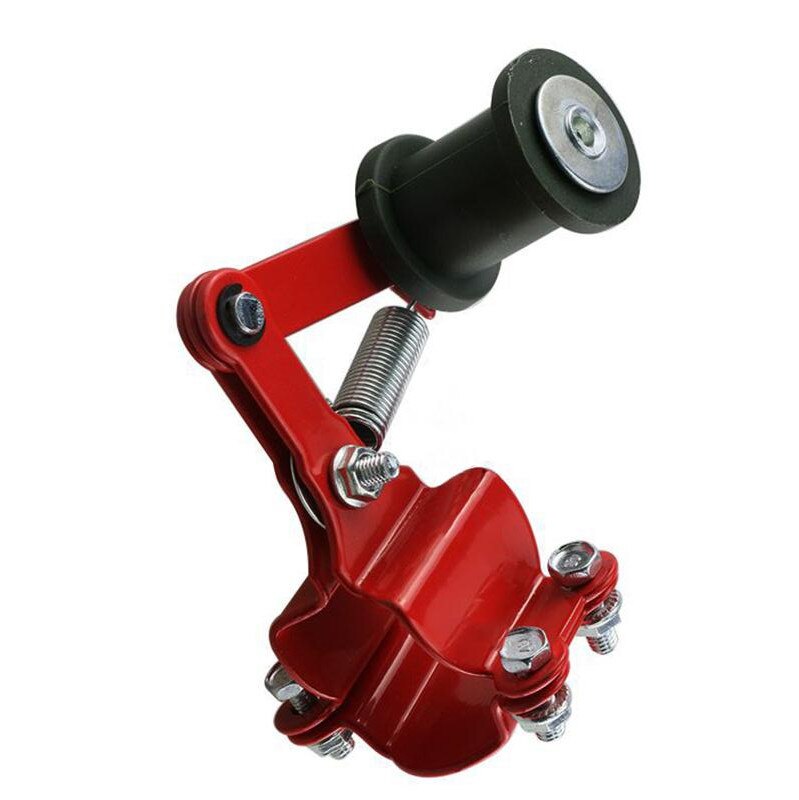 Części motocyklowe motocykl napinacz łańcucha regulatorem robić Kawasaki ZX7R ZX7RR ZX9 ZZR1200 ER5 GPZ500S EX500R NINJA: czerwony-czarny