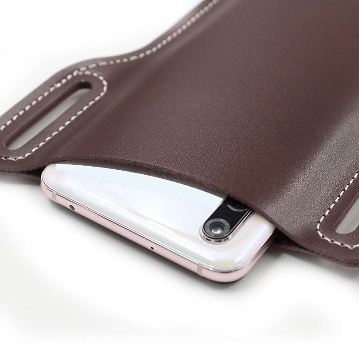 PU Leather Men Cellphone Belt Loop Holster Case Waist Bag Leather Phone Wallet Vintage Belt Bag Mobile Phone Protective Sheath