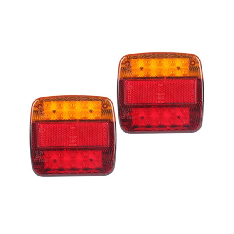 2PCS Fire Trailer LED Waterproof LED Trailer Lights Trailer Lantern Rear Lights 12v Truck Rear Headlights