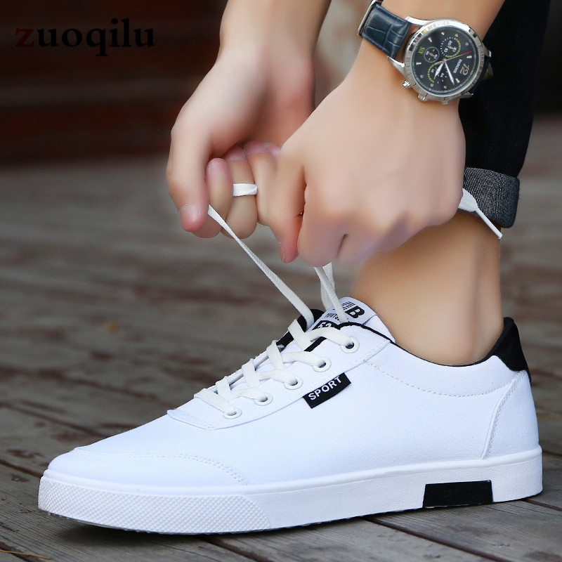 Men Shoes Men Casual Canvas Shoes Lightweight Lace Up Sneakers Summer Breathable Men Flats Shoes Male Footwear