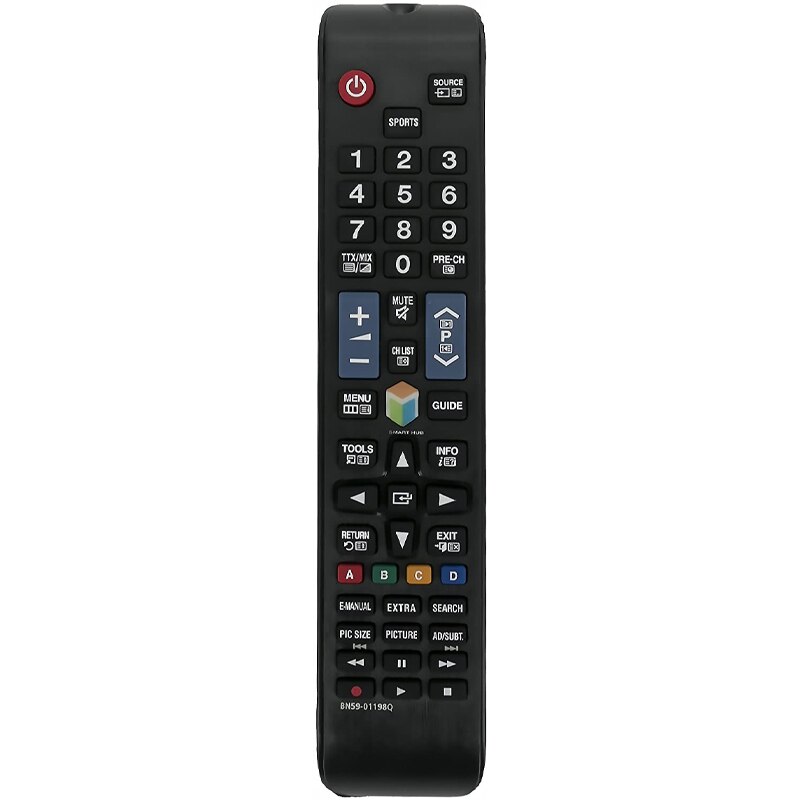 Fjernbetjening  bn59-01198q erstatning fjernbetjening passer til samsung hd lcd 4k tv smart universal tv-fjernbetjening: Default Title