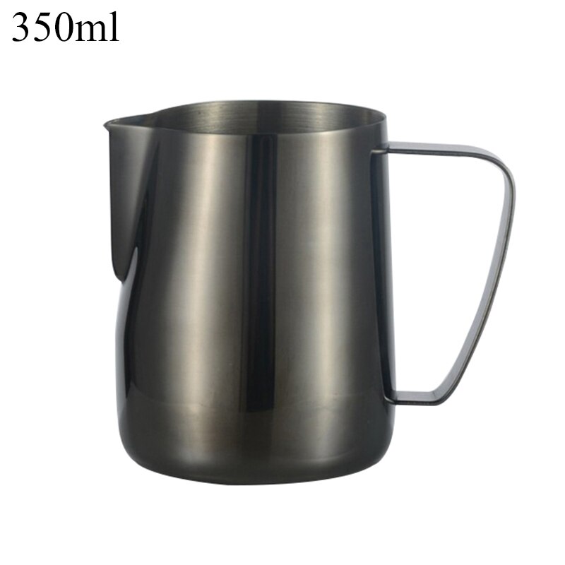 Barista Craft café Latte jarra de espuma de leche jarra de cocina de acero inoxidable jarra de espuma de leche jarra de café Espresso herramientas #25: 350ml green