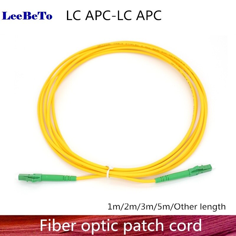 LC/APC-LC/APC Fiber Optic Patch Cord Cable LC-LC 1/3/5/10/20/30M Jumper Single Mode Simplex 2.0mm Fiber Optical Parch Cord