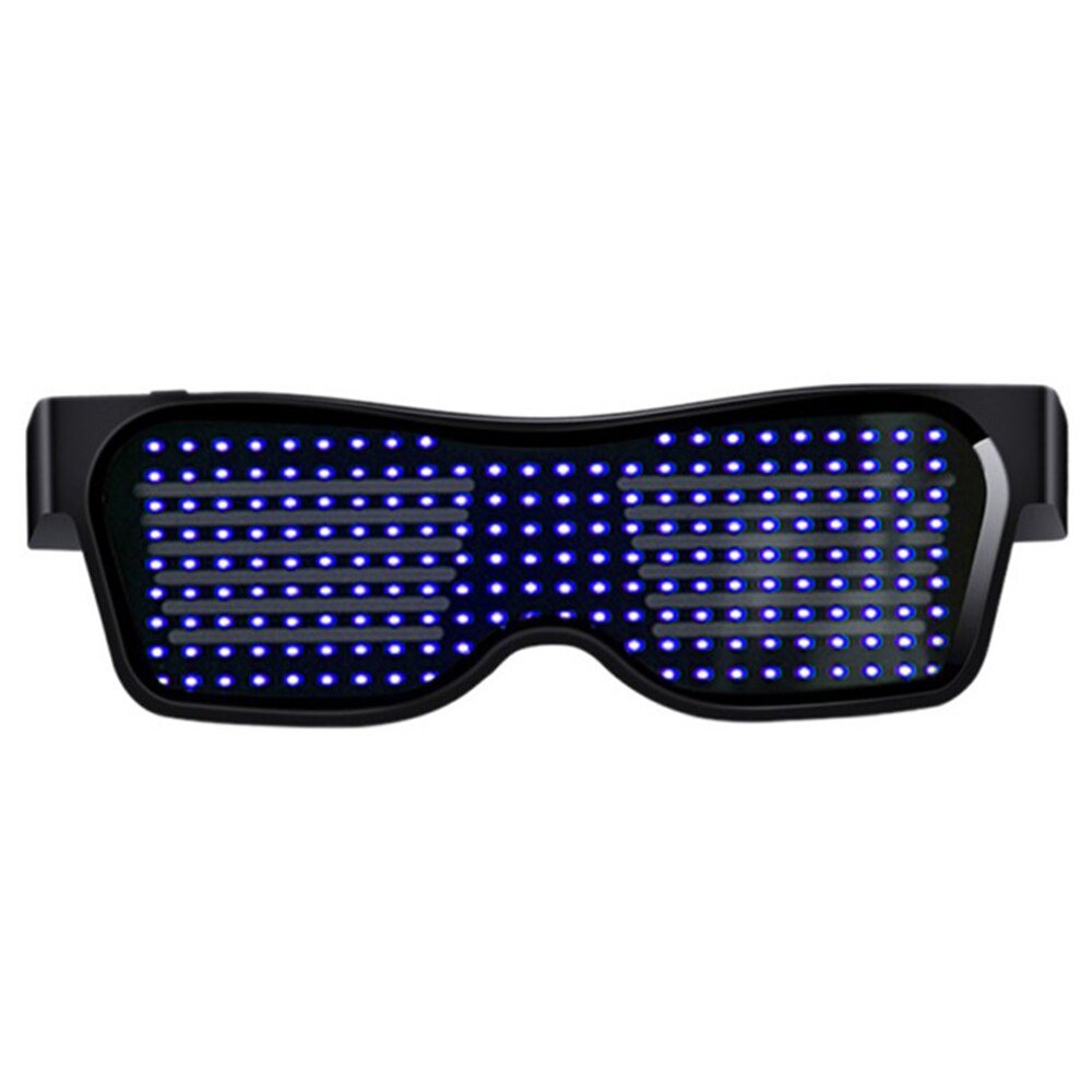 Praktische led gloeiende glazen decoratie collectie kerst veelkleurige plastic app klein duurzaam grappig: Blauw