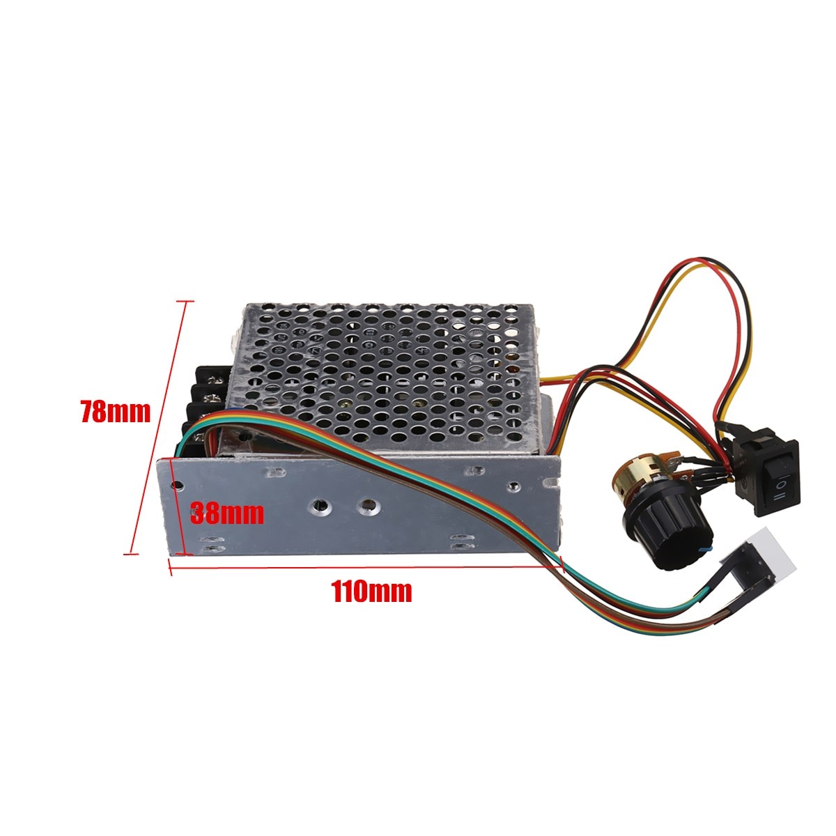 DC10-50V 60A 3000W controlador de velocidad de Motor de CC Reversible PWM Control 12V 24V 36V 48V pantalla Digital de freno de retroceso