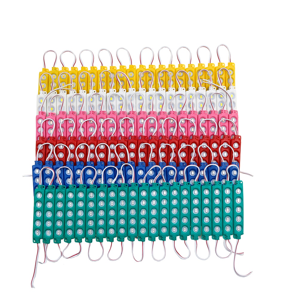 20pcs 5730 LED Module DC12V 5LEDs Waterproof Outdoor light Backlight for billboard white, red, blue, green Channel Letters