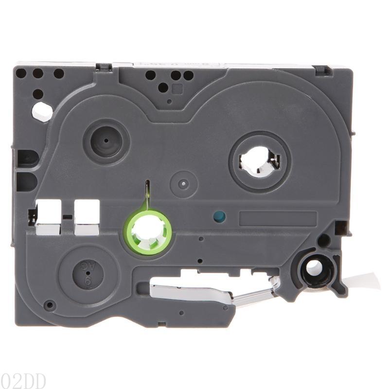 Ap28 tze -221 9mm bredd 8m längd etikettejp för p-touch etikettskrivare svart på transparent/vit/röd/blå/gul/grön