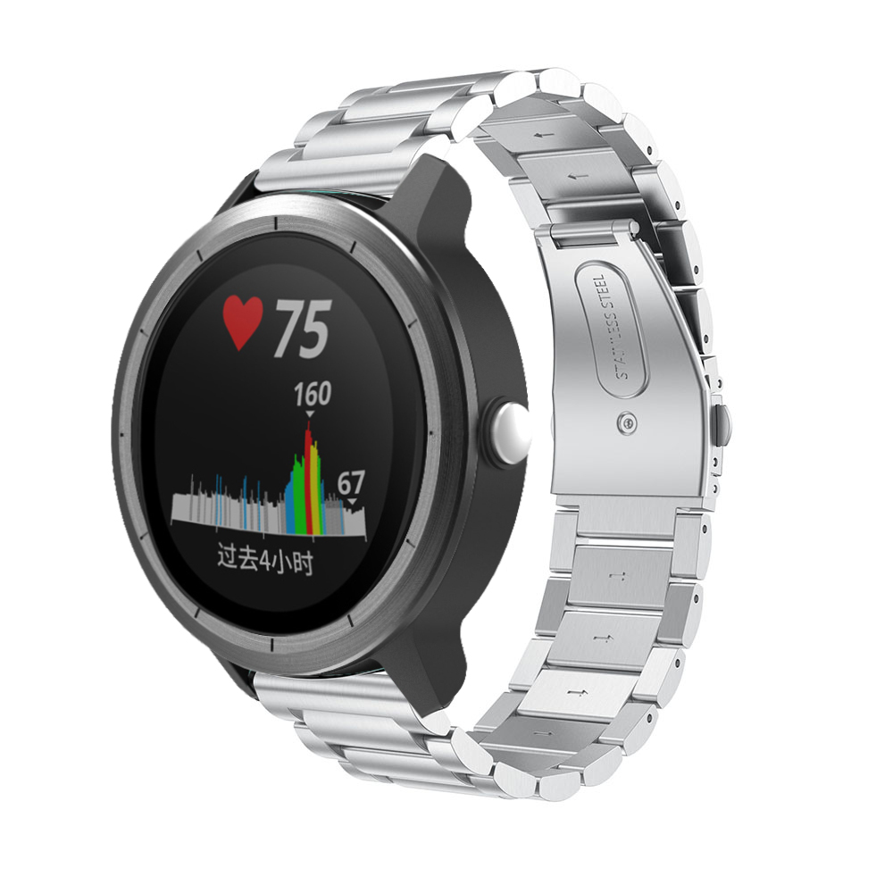 Rustfrit stål urrem til garmin vivoactive 3/ vivoactive 4/ vivomove 4s smart urrem forerunner 645 håndledsarmbånd