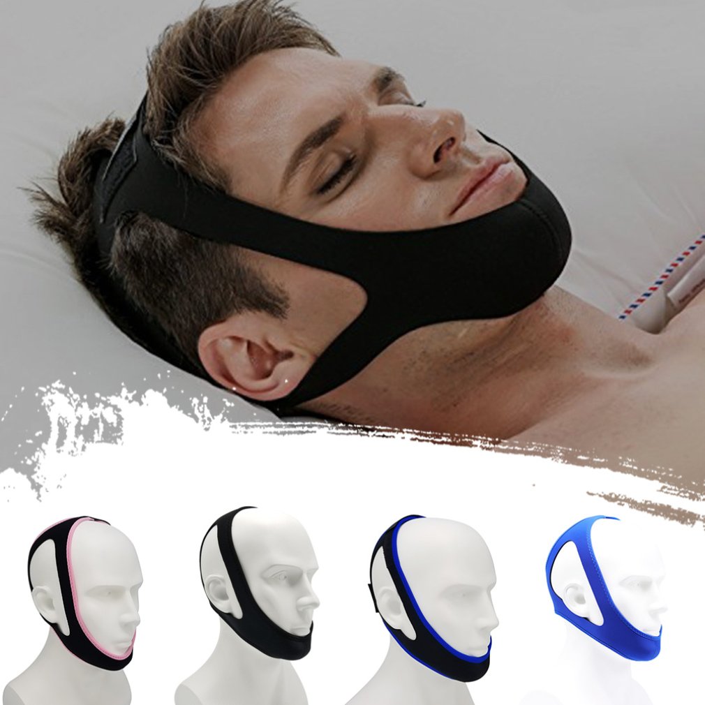 Cinturón de soporte para la Apnea del sueño, correas de soporte para la barbilla para la noche, antirronquidos, correa para la barbilla, herramientas de cuidado para dejar de roncar, belleza de estiramiento facial,