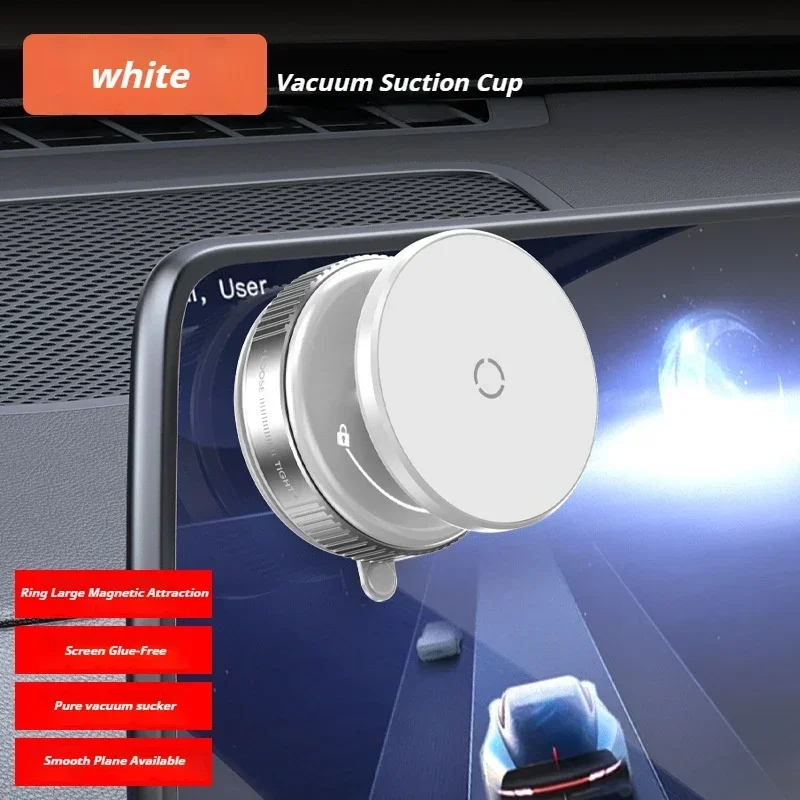 Uniwersalny obrotowy uchwyt na telefon X97 do magnetycznego uchwytu na telefon Magsafe z przyssawką 360° ° Obrotowy stojak obrotowy z przyssawką: WHITE
