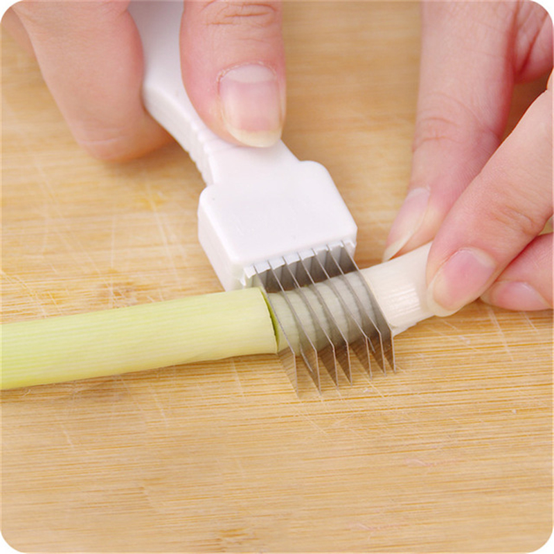 Praktische Sjalot Mes Ui Knoflook Groente Cutter Cut Uien Knoflook Tomaat Apparaat Shredders Snijmachines Handig Keuken Gereedschap