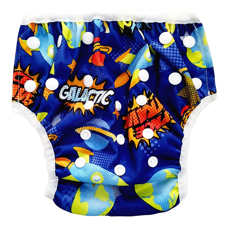 Katoen Spandex Baby Jongens Meisjes Luier Casual Cartoon Dieren Patroon Waterdichte Badmode Lekvrij Verstelbare Bodems Luier: A12