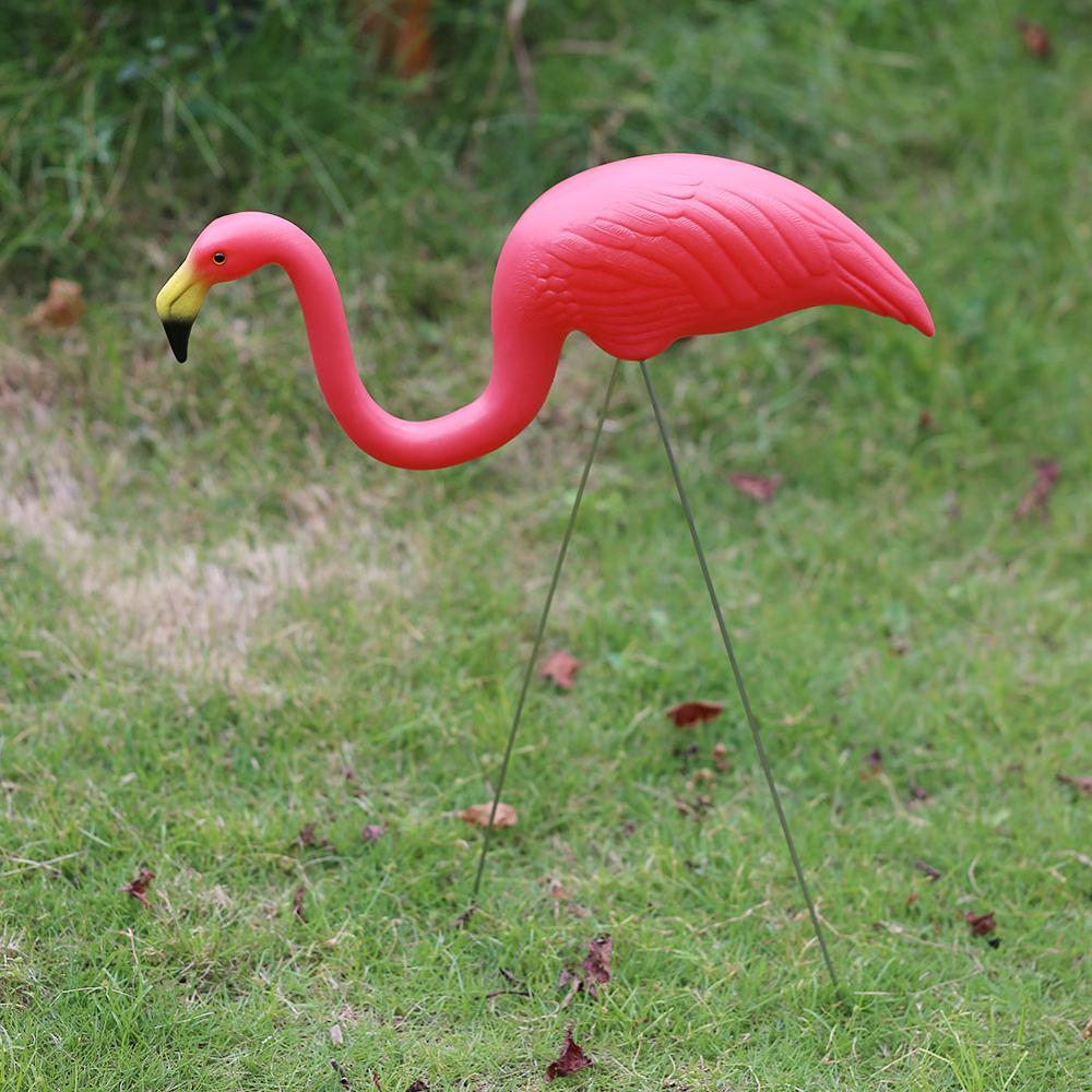Flamingo Gazon Decoratie Plastic Kunstmatige Versieren Beeldjes Flamingo Ornament Yard Tuin Balkon Arts Decoraties