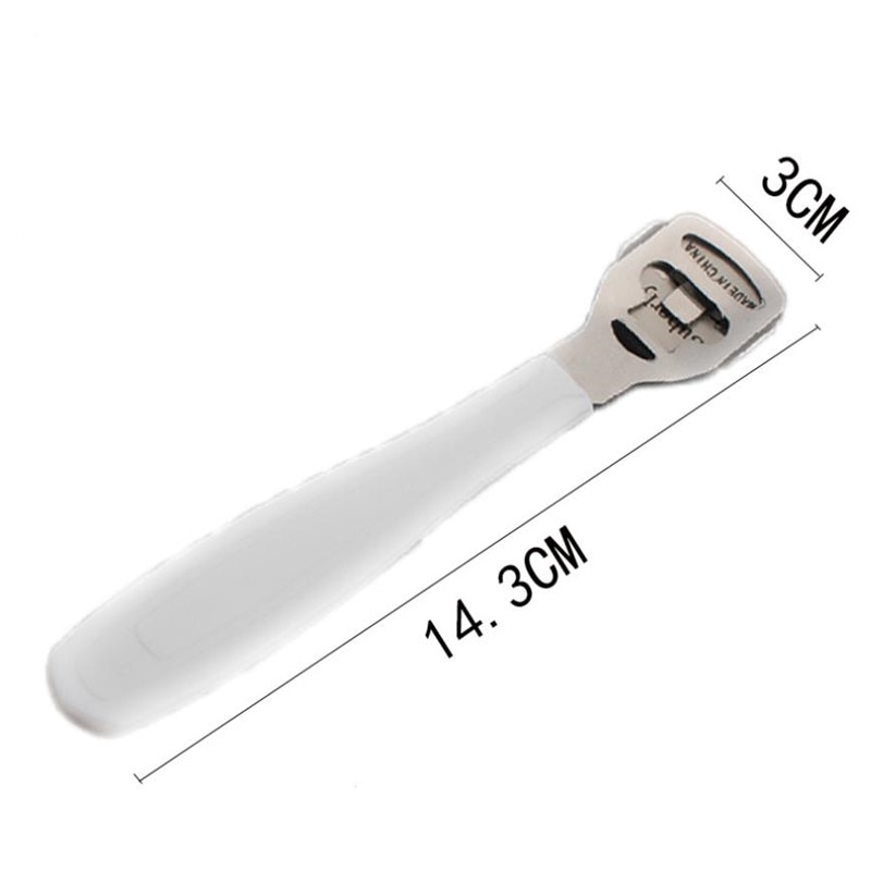 Plastikhåndtag pedicure kniv fod hud barbermaskine majs neglebånd cutter remover fod rasp fil callus  +10 blade fodpleje værktøj