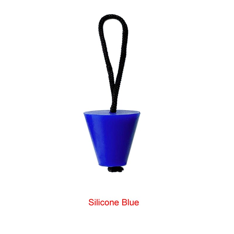 6X Universal Scupper Plug Stopper Bung Drain Holes Accessories Dinghy Kayak Inflatable Boat Canoe Rowing Marine Boat Cord Rope: Silicone Blue