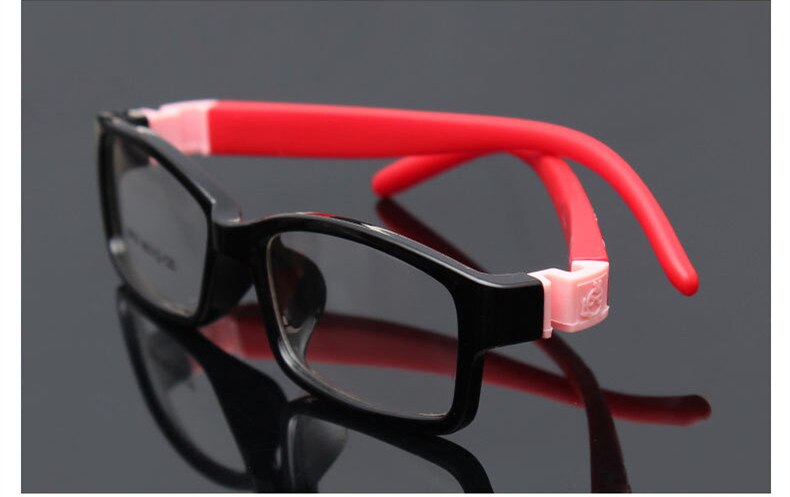 Ubrydelig fleksibel sikker nærsynethed optiske briller ramme briller børn rammer  tr90 brilleramme til børn spædbarn piger 8819: C2