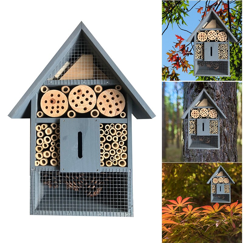 Natural Wooden Insect House Bug Hotel Garden House... – Vicedeal