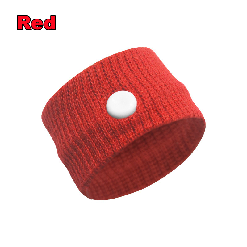 Muñequeras de seguridad deportivas, soporte para muñeca, mareo, anti-movimiento, muñequeras de seguridad, anti náusea, 4/2/1 ud.: S / Rojo