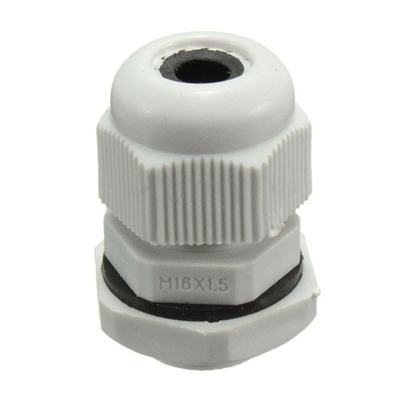 40 Pcs M3 x 4mm x 5mm Bushing Threaded Brass Fluted Insert Bound Nuts & 5x 16mm Cable Compression Glands M16 IP68 White