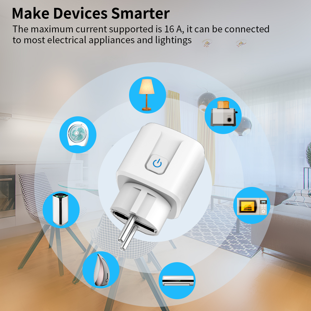 Der TASMOTA-WLAN-Stecker funktioniert mit der Stromverbrauchsüberwachung 16 A von Angelegenheit Heimat Assistent