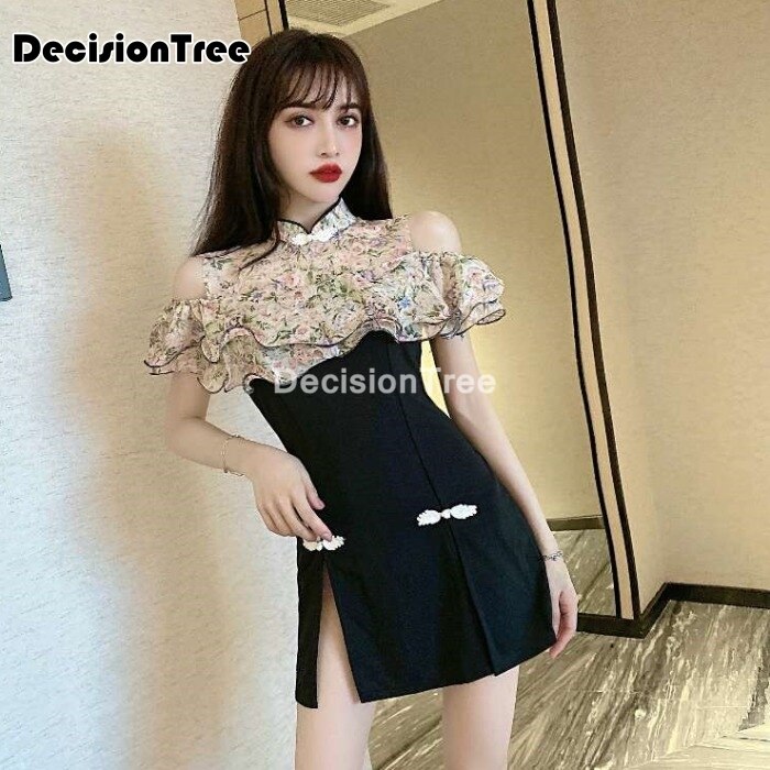 qipao traditional chinese oriental dress women cheongsam modern chinese dress qi pao female dress+pants set cheongsam dress
