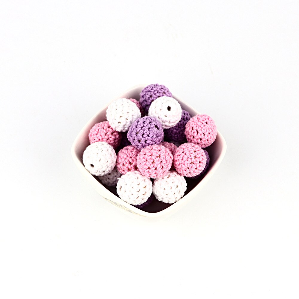 Tyry .hu 30 st naturliga träpärlor runda 16mm tuggbara tand ammande virkade pärlor barnbitning bitring leksaker baby shower: G
