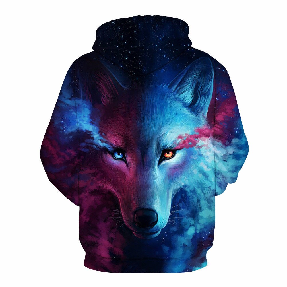 Sudadera con capucha y cremallera para hombre y mujer, chaqueta con estampado gráfico 3D para parejas, abrigo