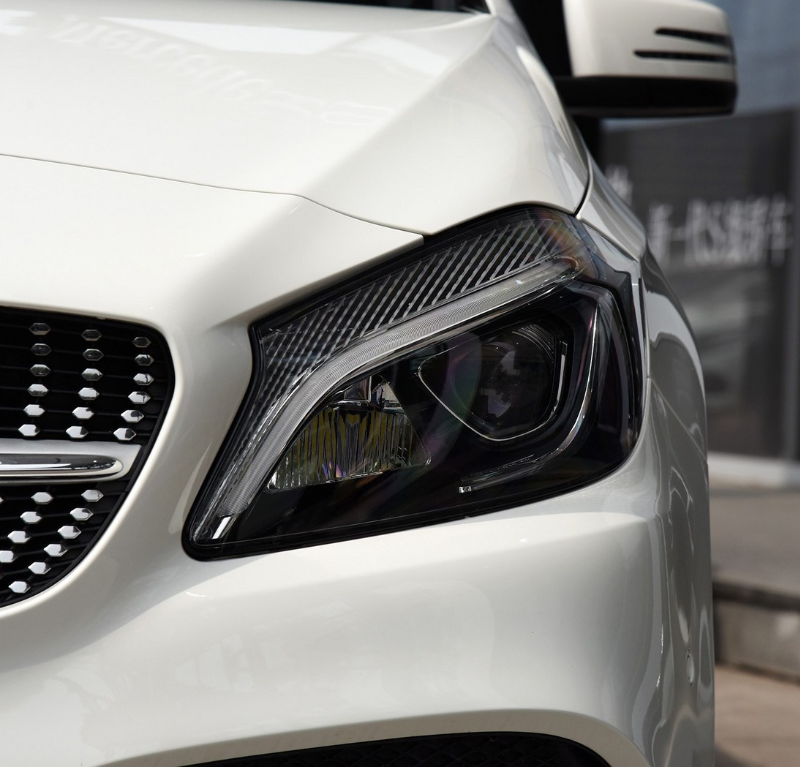 Voor Benz W176 A-Klasse A180 A200 A260 A45 AMG Auto Koplamp Cover Koplamp Glas Lens lamp Shell Transparante Lampenkap: Zilver