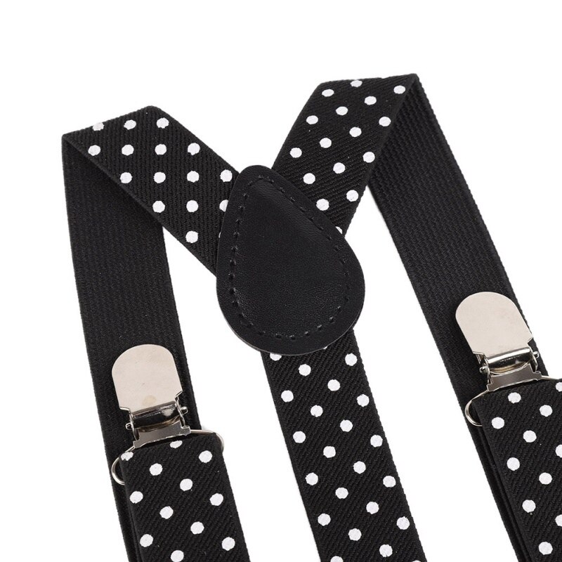 3 piezas Casual niños \'s Polka Dot banda elástica y estudiantes pajarita y corbata Kit accesorios ropa para chico