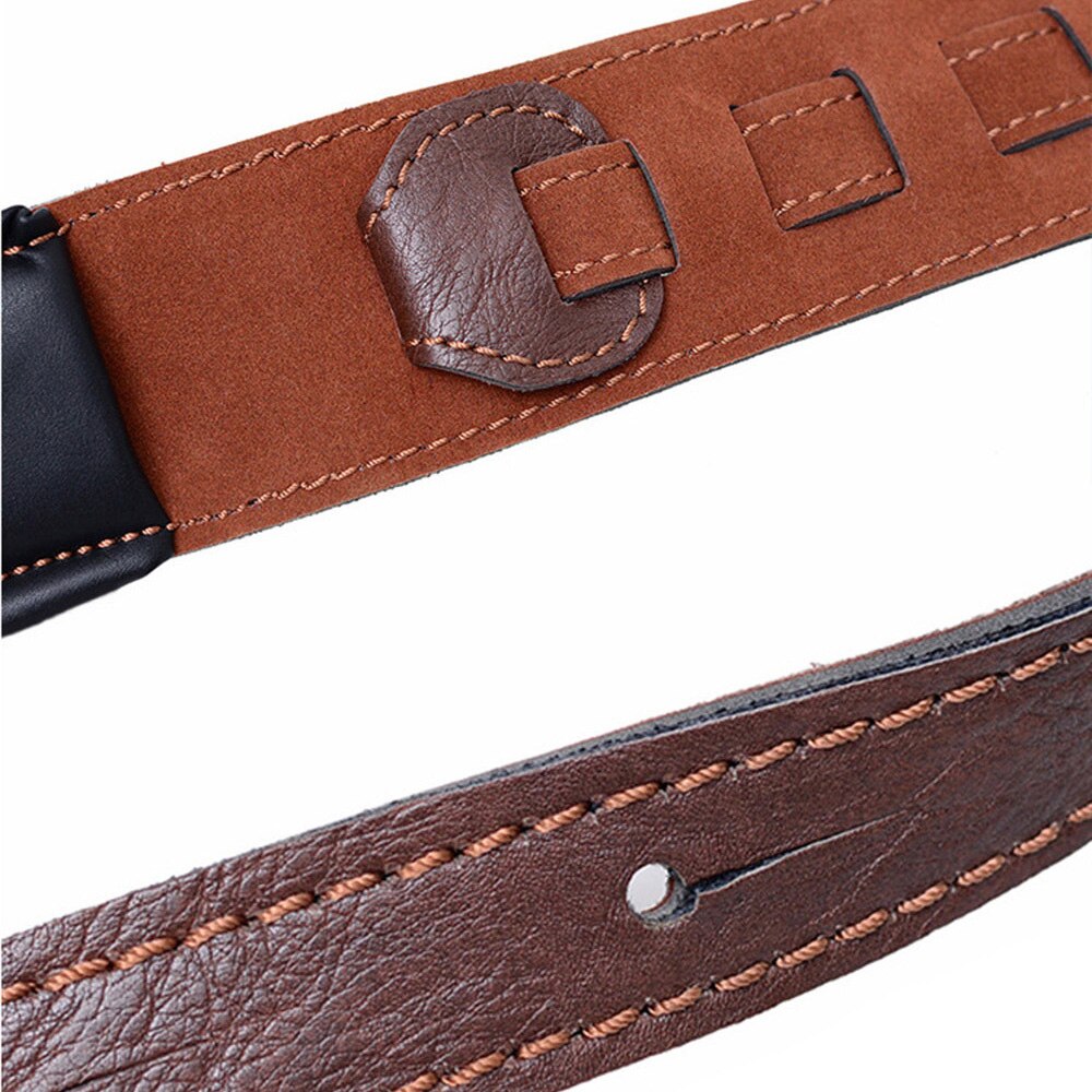 MoonEmbassy PU Lederen Gitaarband Verstelbare Zachte Bas Bandjes Accessoires