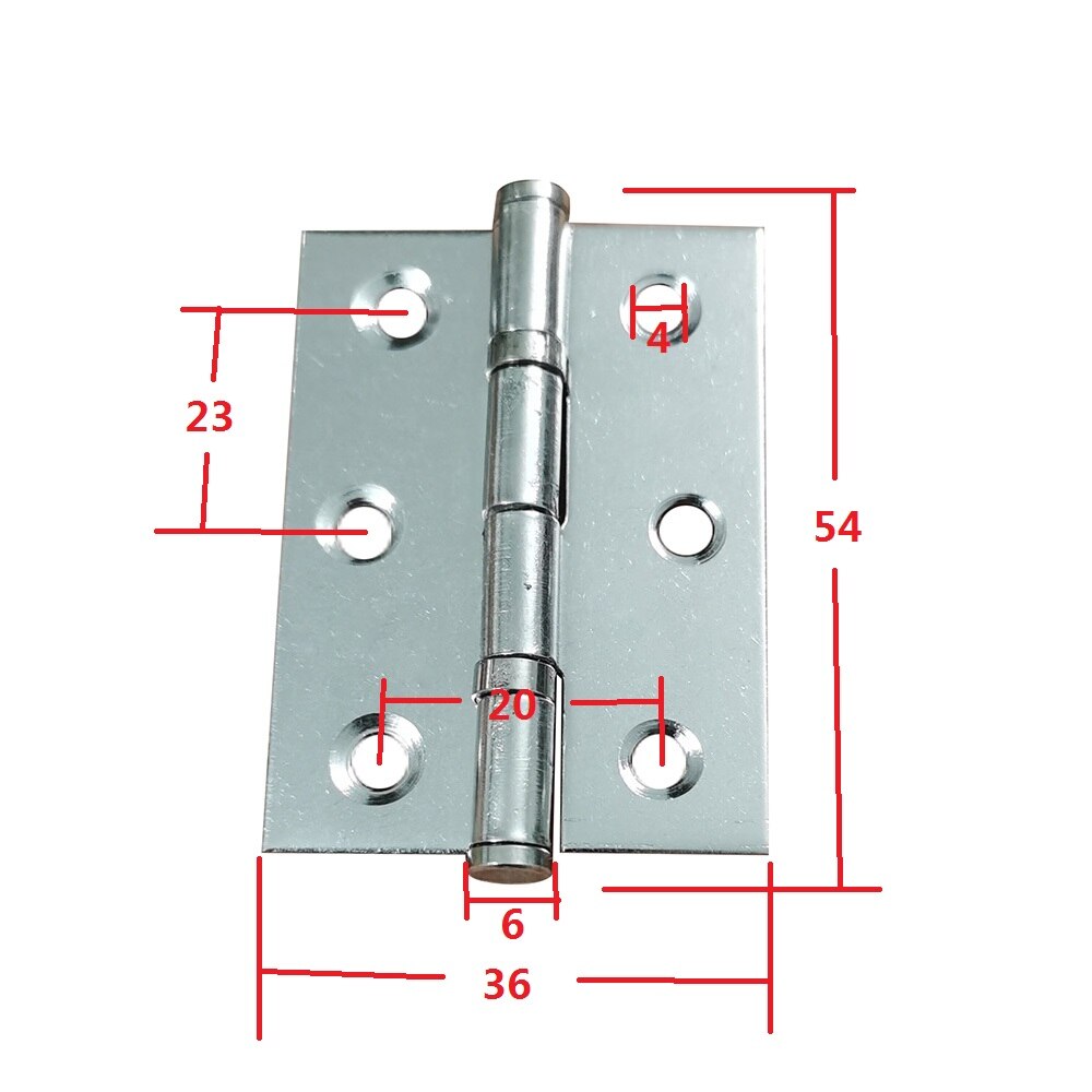 2Pcs 2 Inch 2.5 Inch 3 Inch Stainless Steel Flat Hinge Cabinet Doors Windows Wooden Furniture Box Hinges