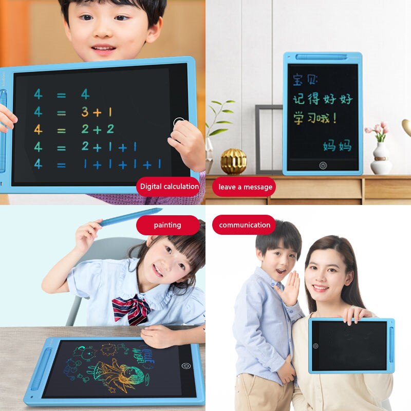 8.6 Color LCD Writing Tablet Digital Drawing Tablet Handwriting Pads Portable Electronic Tablet Board Ultra-thin Board with Pen