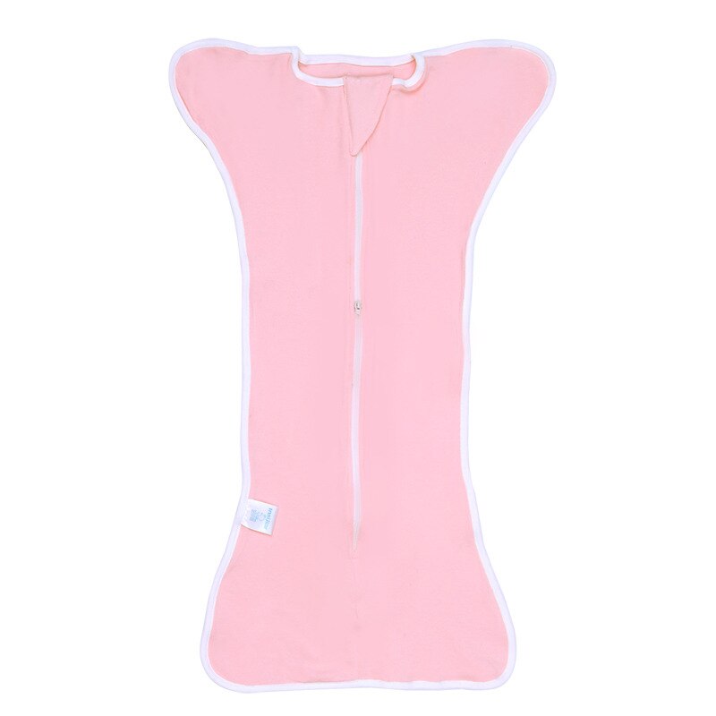 Pasgeboren Baby Slaapzak Meisje Speciale Anti Schoppen Inbakeren Deken Peuter Puur Katoen Cocon Kinderen Envelop Nest: Roze / S 60cm