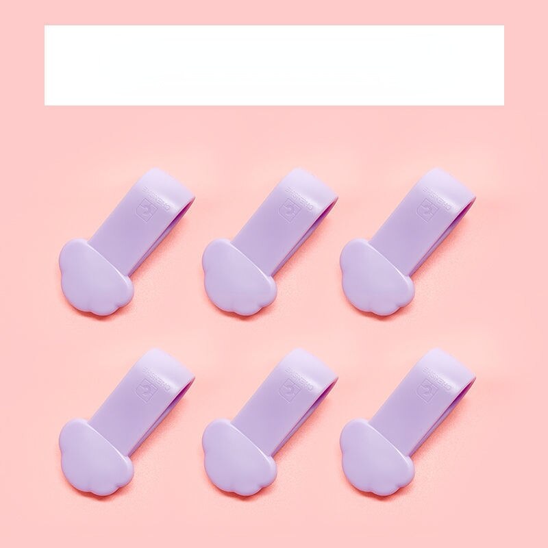 Ensemble de pinces pour drap de lit, 6 pièces/ensemble, pinces antidérapantes pour enfants, fixation de couverture de couette: 6pcs purple
