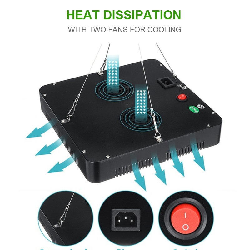1000W LED Grow Light 5850LM Full Spectrum Growth Vegetation And Flowering Lamp For Plant LED Lights For Indoor Growing Tent Box