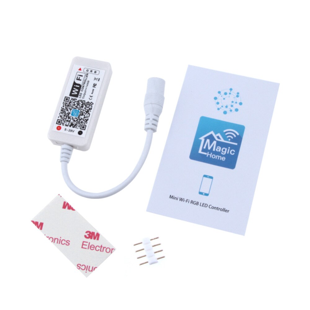 Fjernkontroll mini  rf 21 nøkkel  ir 24 nøkkel til rgb rgbw  ws2812b ledet stripe lys  dc12v wifi fjernkontroll