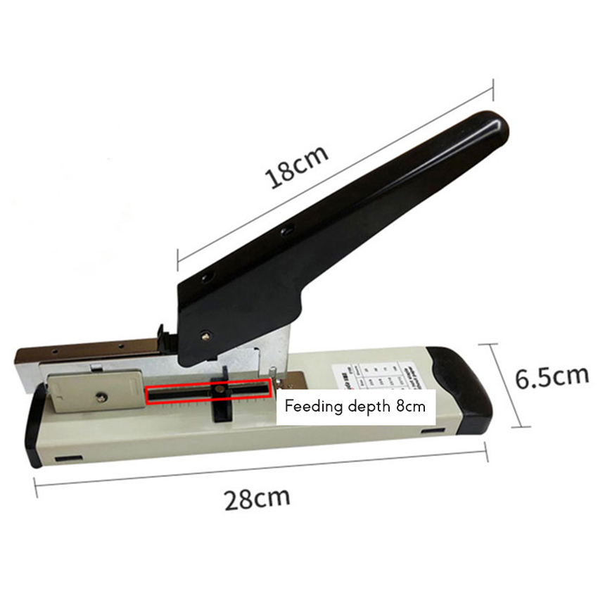 Heavy Duty 120 Sheets Stapler With Ruler, Adjustab... – Vicedeal