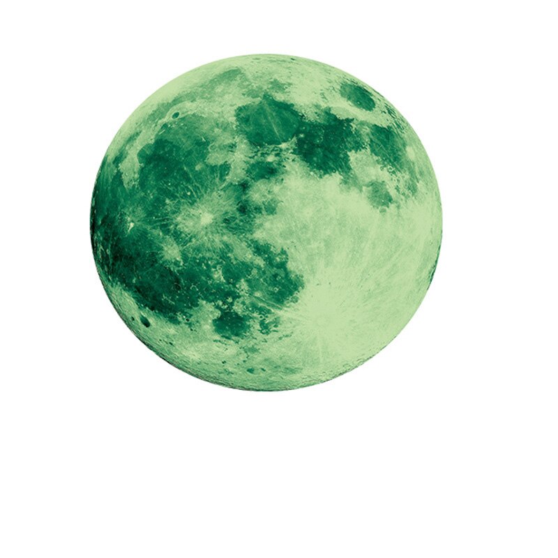 Pegatinas luminosas que brillan en la oscuridad para pared o techo, calcomanía adhesiva extraíble de 30cm, 12cm, para dormitorio de niños: A / 30X30CM