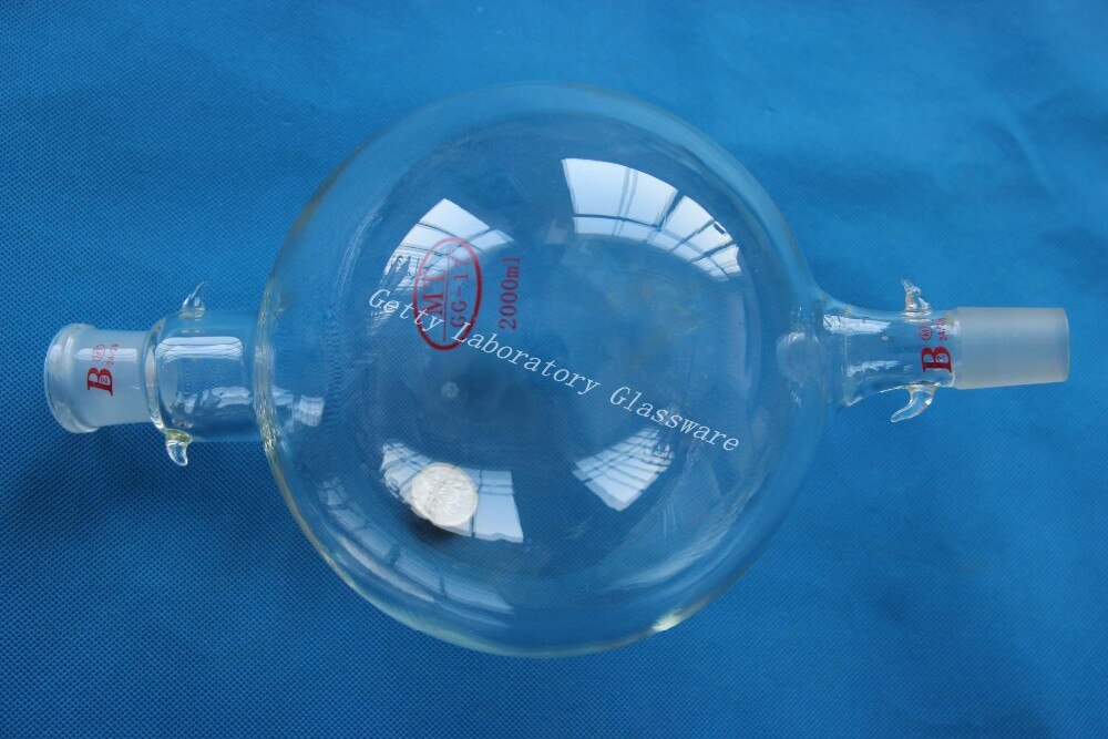 2000ml (2L) Chromatography Reservoir Flask, , heavy wall, both 24/40 joints