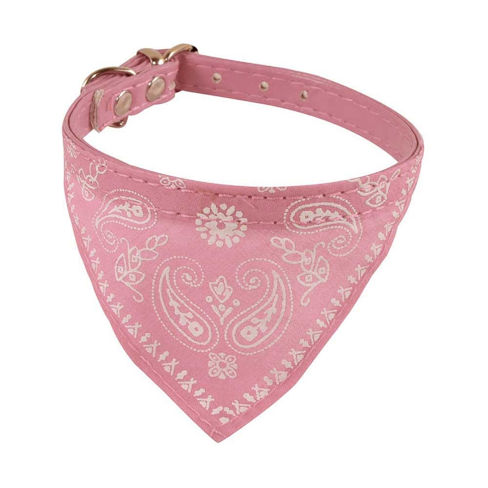 Verstelbare Pet Dog Puppy Cat Sjaal Bandana Kraag Halsdoek Voor Hond Perro Chien Dla Psa Hond Honden Cani Psy # #: Pink S