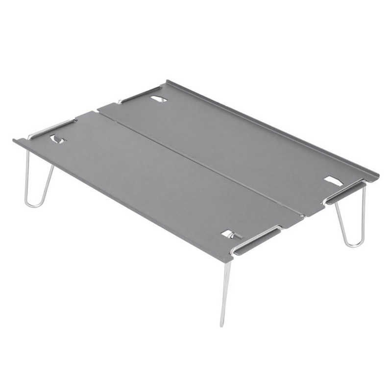 Sammenklappeligt campingbord picnic folde bord aluminiumslegering ultralette udendørs møbler camping vandre desk rejse picnic bord