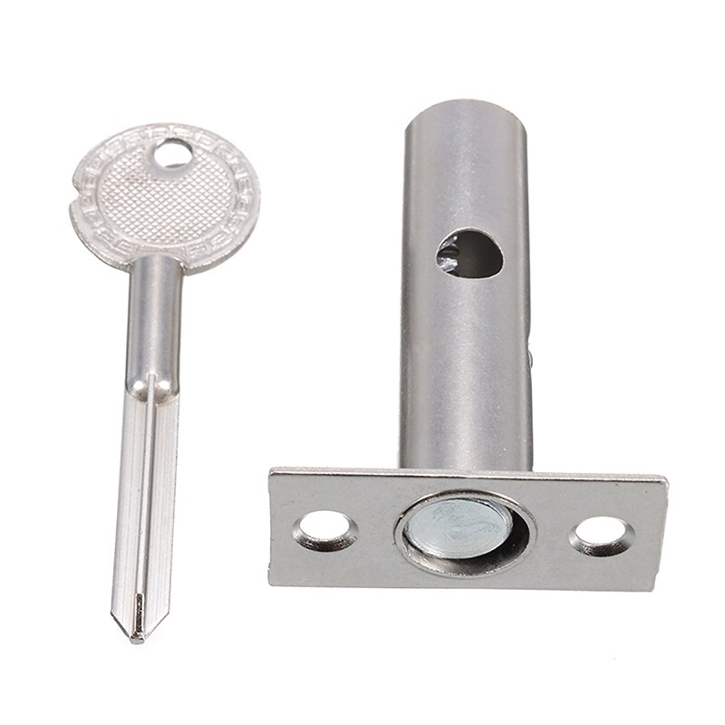 Stainless Steel Tube Pipe Well Lock Invisible Door Lock 1set For Double Fan Fire Doors Of Hotels Families Factories