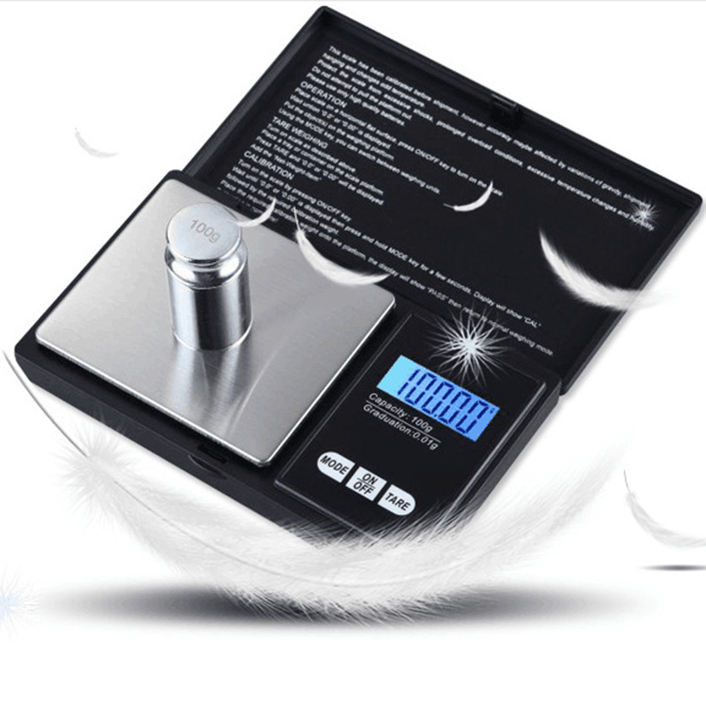 High Accuracy LED Backlight Digital Pocket Scale Mini Electronic Jewelry Weighing Balance Scale