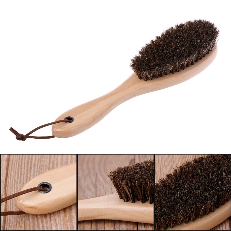 Genuine Horsehair Brush Boot Shoe Shine Cleaner Po... – Grandado
