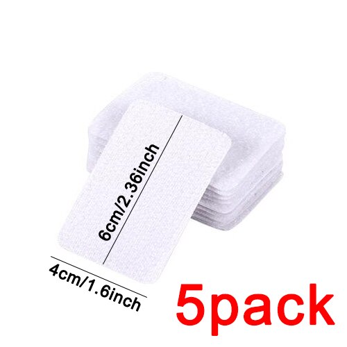 5Pcs Adhesive Sofa Laken Fastener Tafelkleed Anti-Slip Vaste Anker Gesp Resuable Dubbelzijdige Sticker: rectangle-white