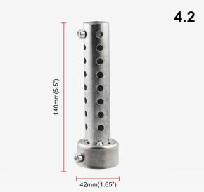 Silenziatore Di Scarico moto DB uccisore Silenziatore ferro eliminatore per Ducati HYPERMOTARD 821 SP 939 SP 1100 S EVO SP 796 stRada: B-140x42mm