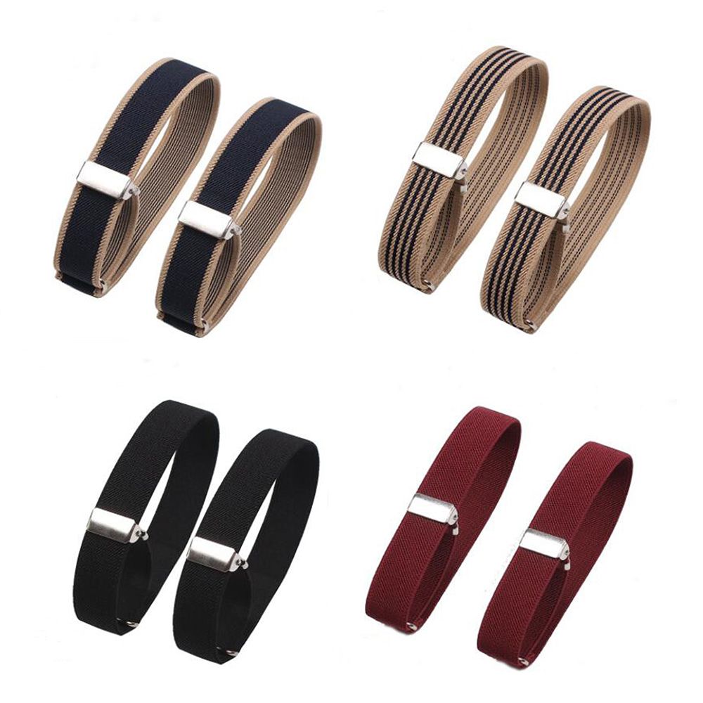 1Pair Elastic Armband Shirt Sleeve Holder Women Men Adjustable Arm Bands for Party Wedding Clothing Accessories Business