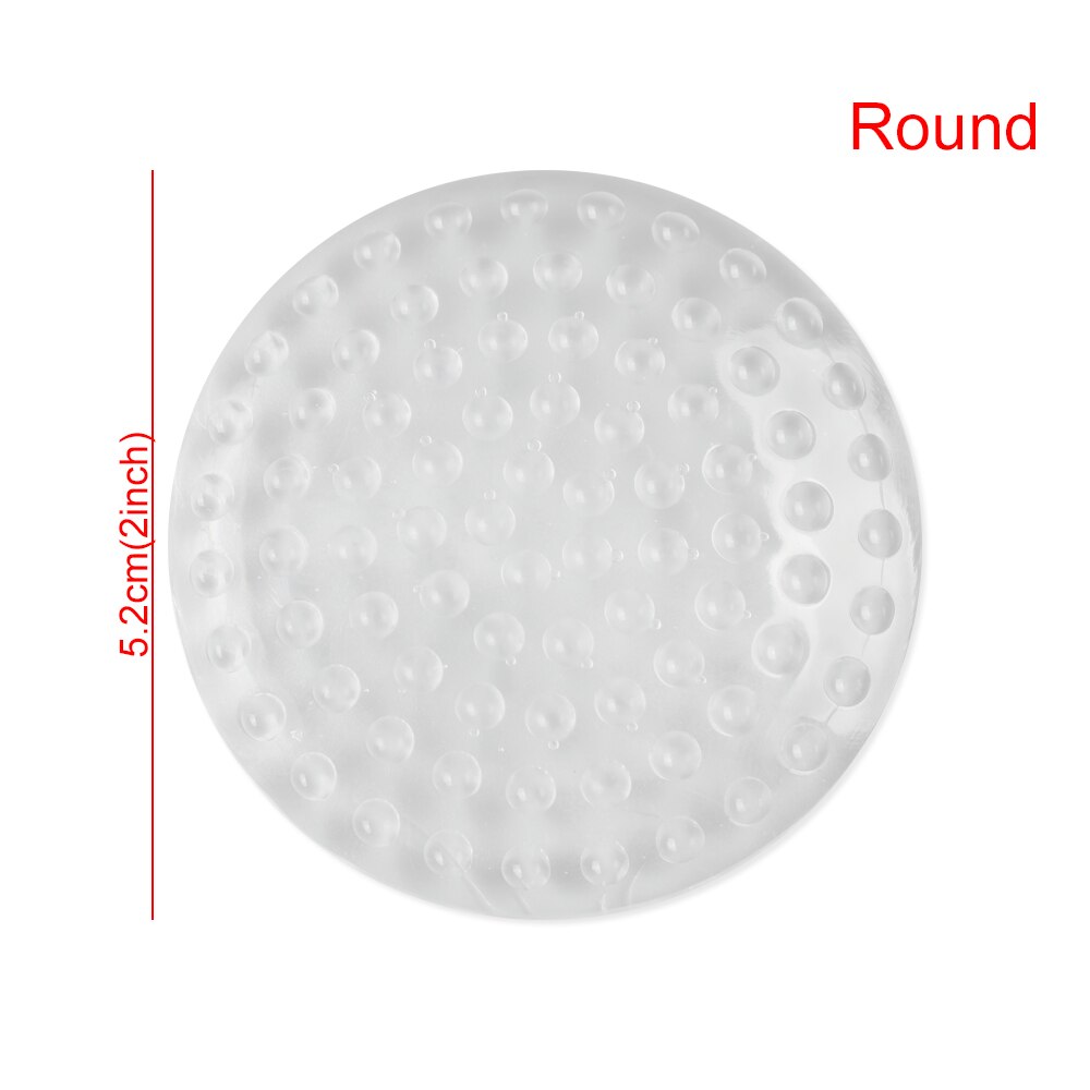 1PC Shockproof Rubber Door Stops Anti Collision Pads Waterable Mute Handle Bumpers Transparent Protection Sticker Wall Protector: Round