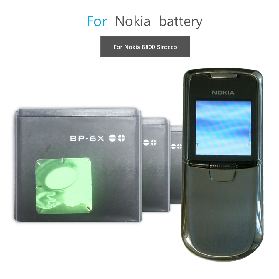 Mobiele Telefoon Batterij Voor Nokia 8800 8860 8800 Sirocco N73i Batterij Bp 6X BP-6X 700Mah
